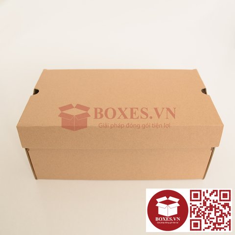 Hộp giày trắng 28x16x12cm - Thùng Carton Boxes - Công Ty TNHH Boxes Việt Nam